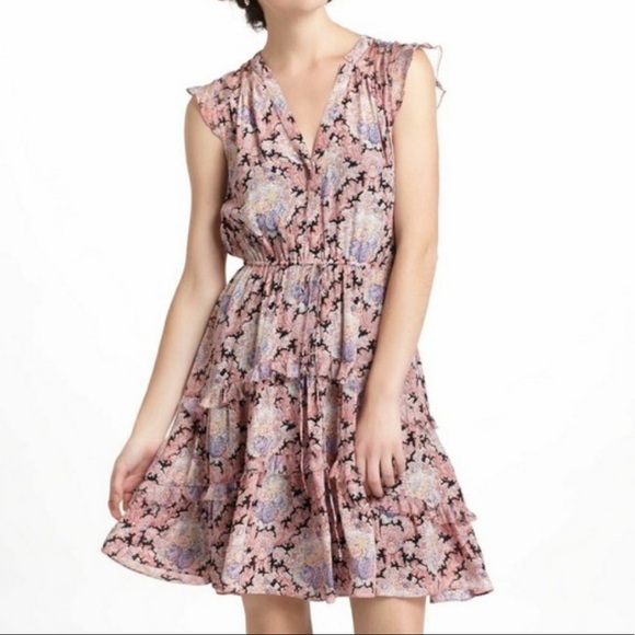 Anthropologie Dil Floral Dress with Slip - Picture 1 of 9